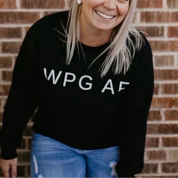 WPG AF Crewneck Black Sweatshirt - Picture 1 of 7